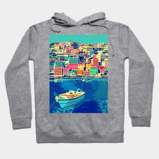 Port of Corfu in Greece Hoodie